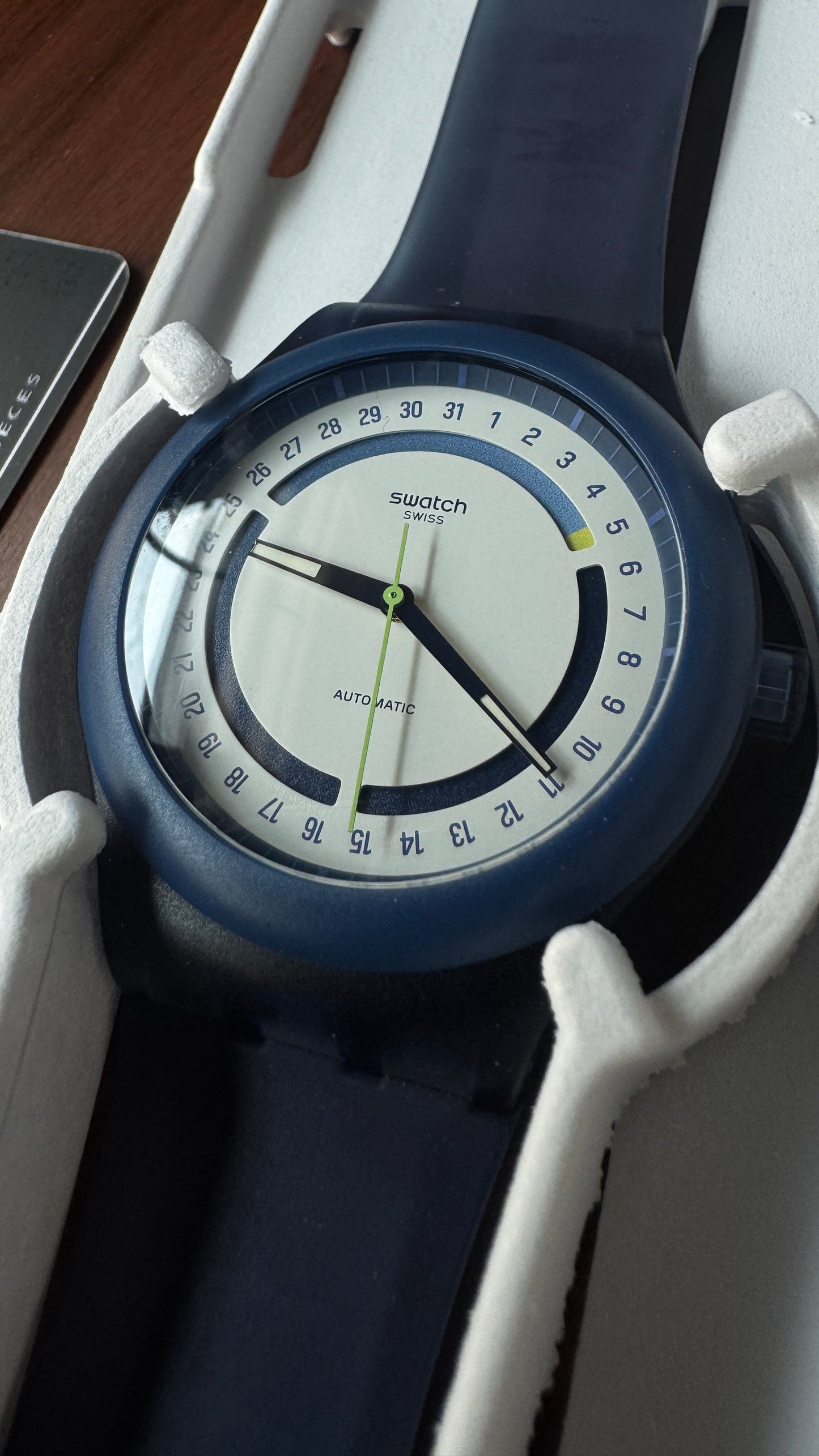 Swatch Sistem 51 Hodinkee Neon