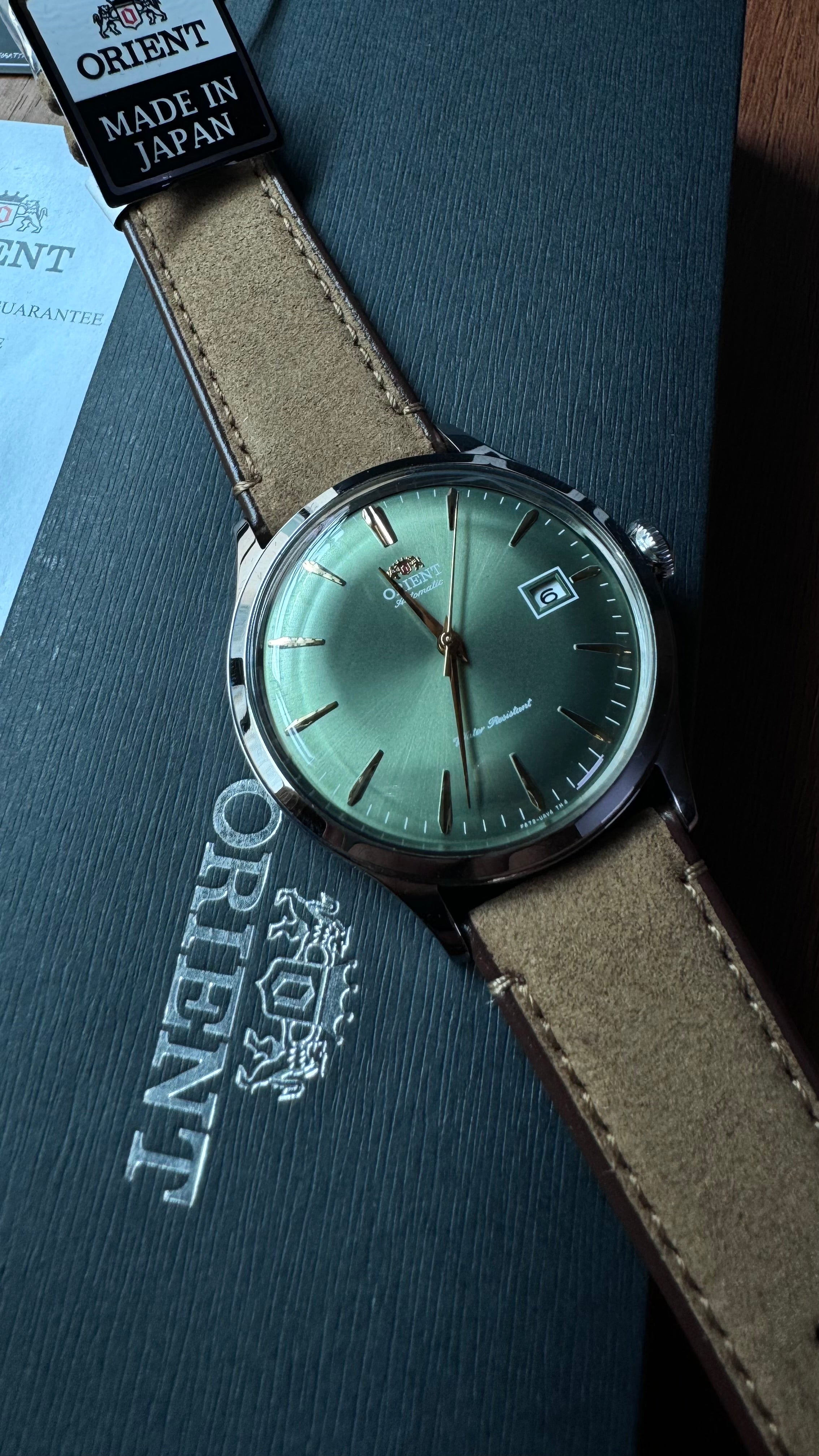 Orient Casual horloge RA-AC0P01E10B, Groen, casual Orient Casual horloge RA-AC0P01E10B, Groen, casual