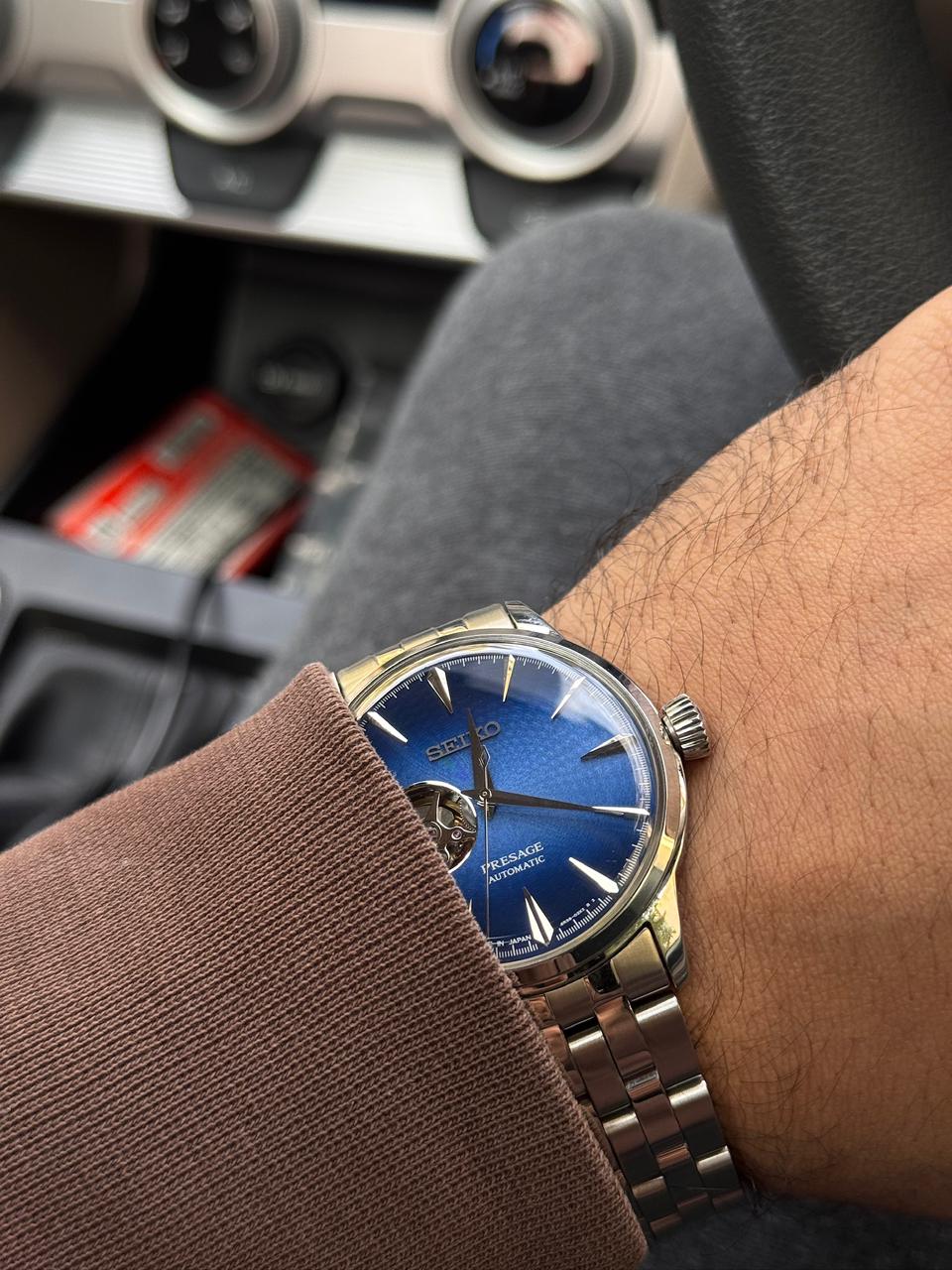 Seiko Blue Open Heart SSA439