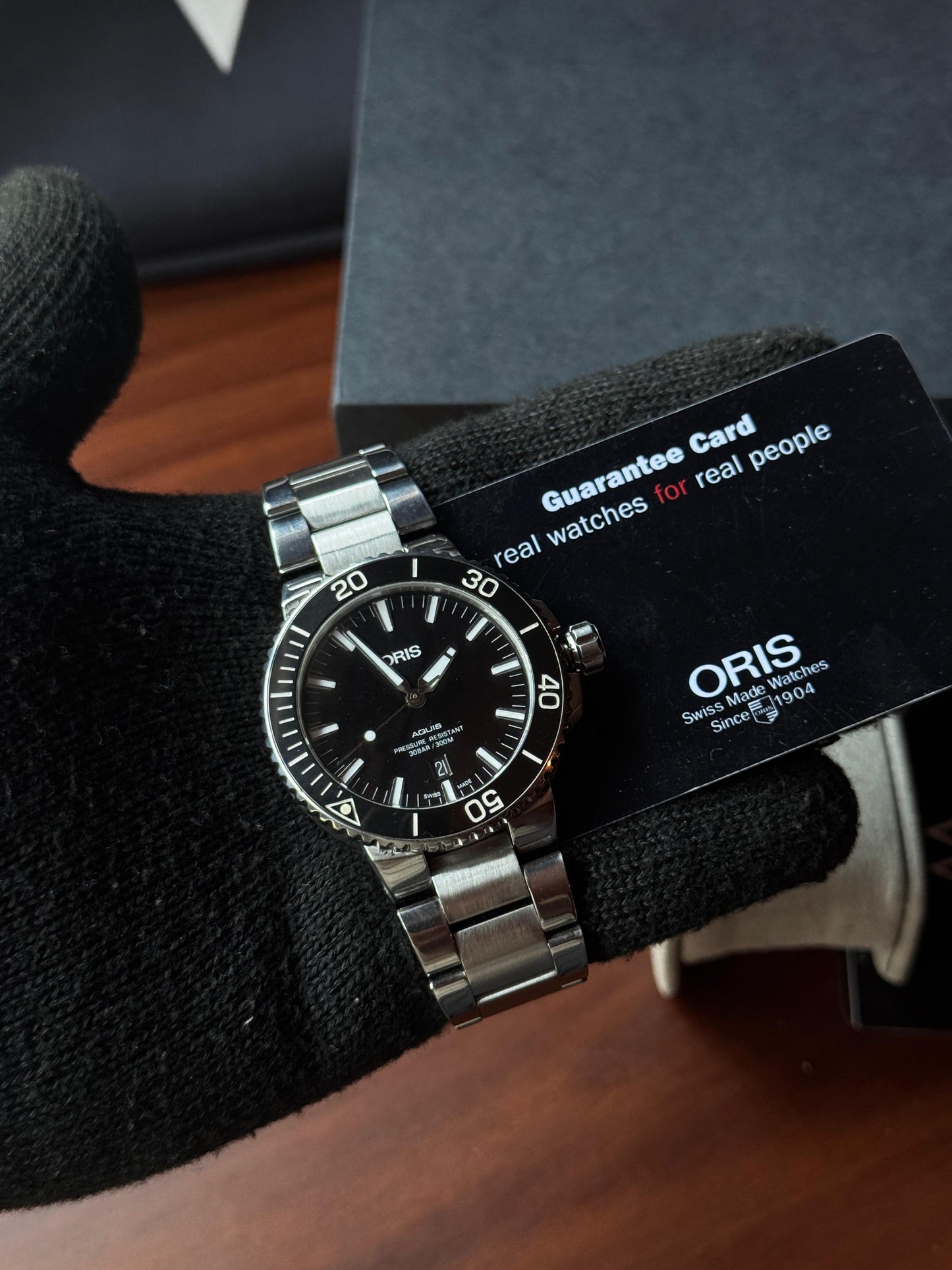 Oris Diver Aquis Black Date 7730