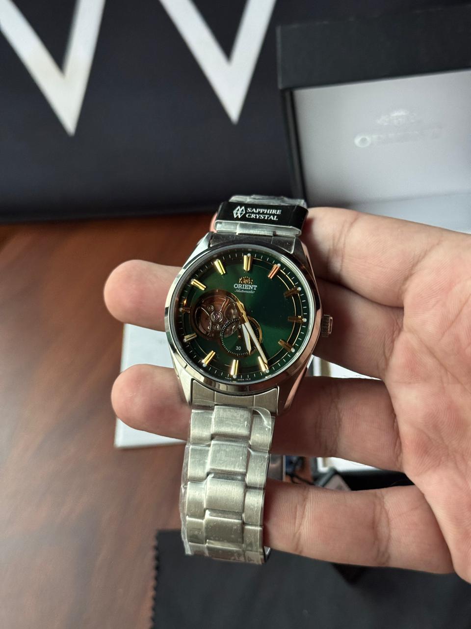 Orient Green Open Heart RA-0008E