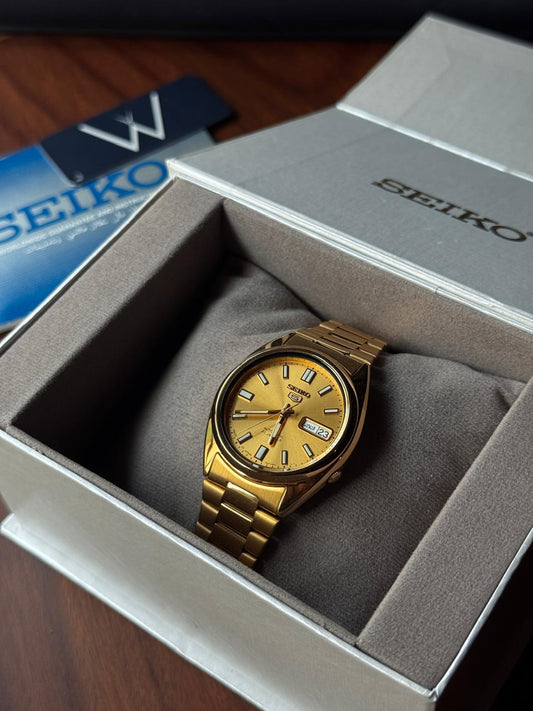 Seiko SNXS80J5 Gold Dial