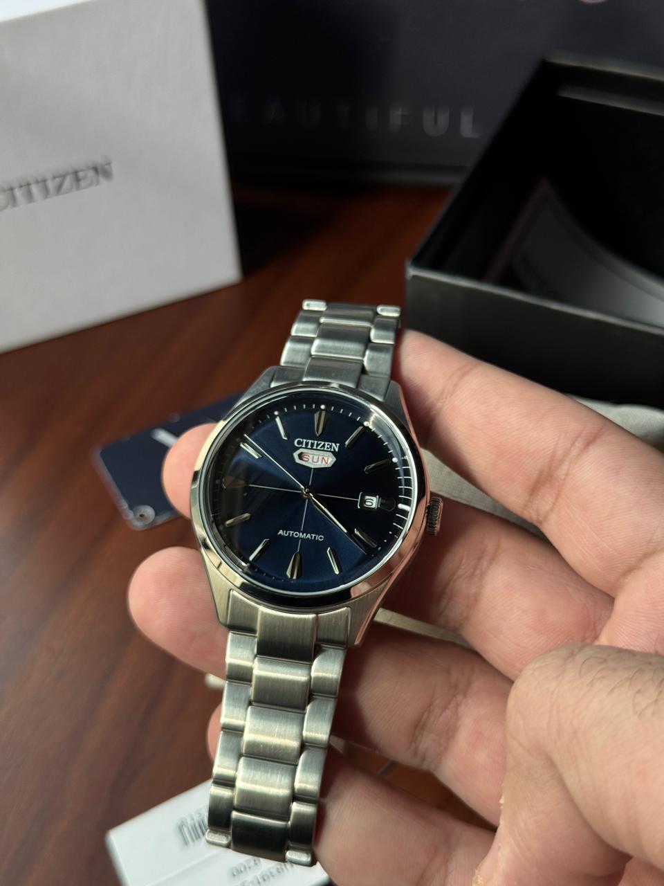 Citizen Navy Blue Day Date NH8391-51L