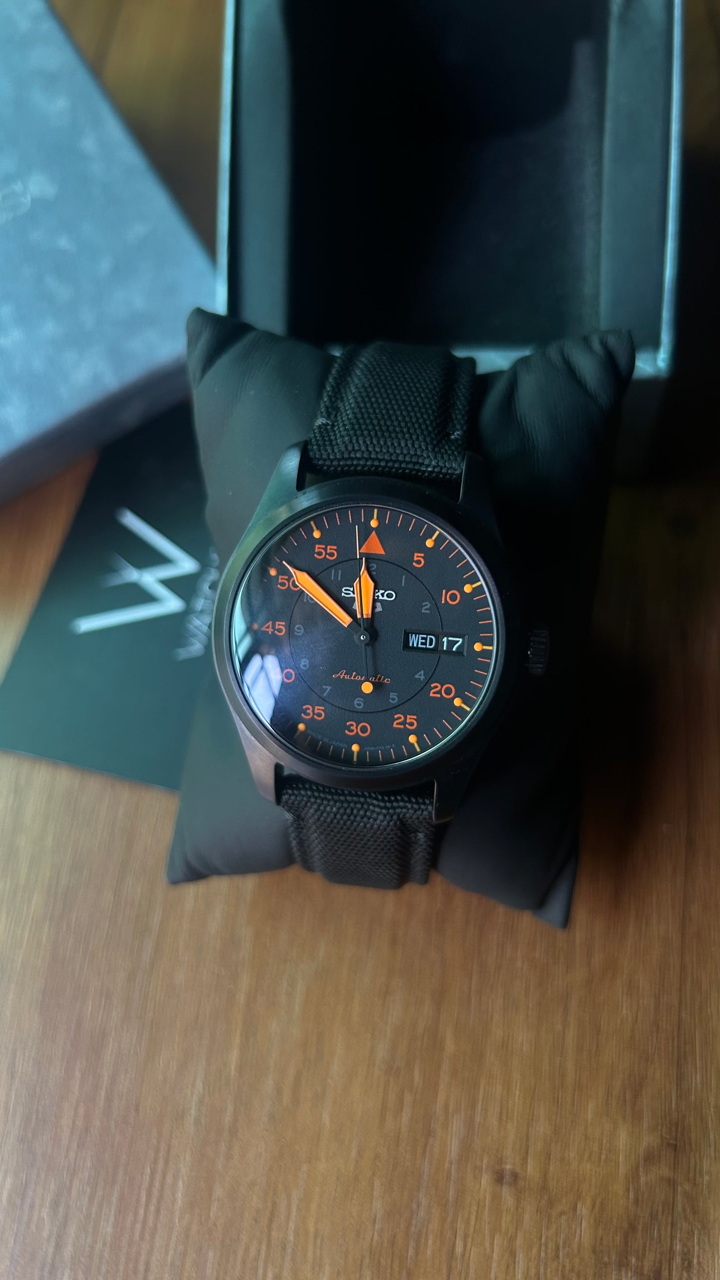 Seiko Orange Lume