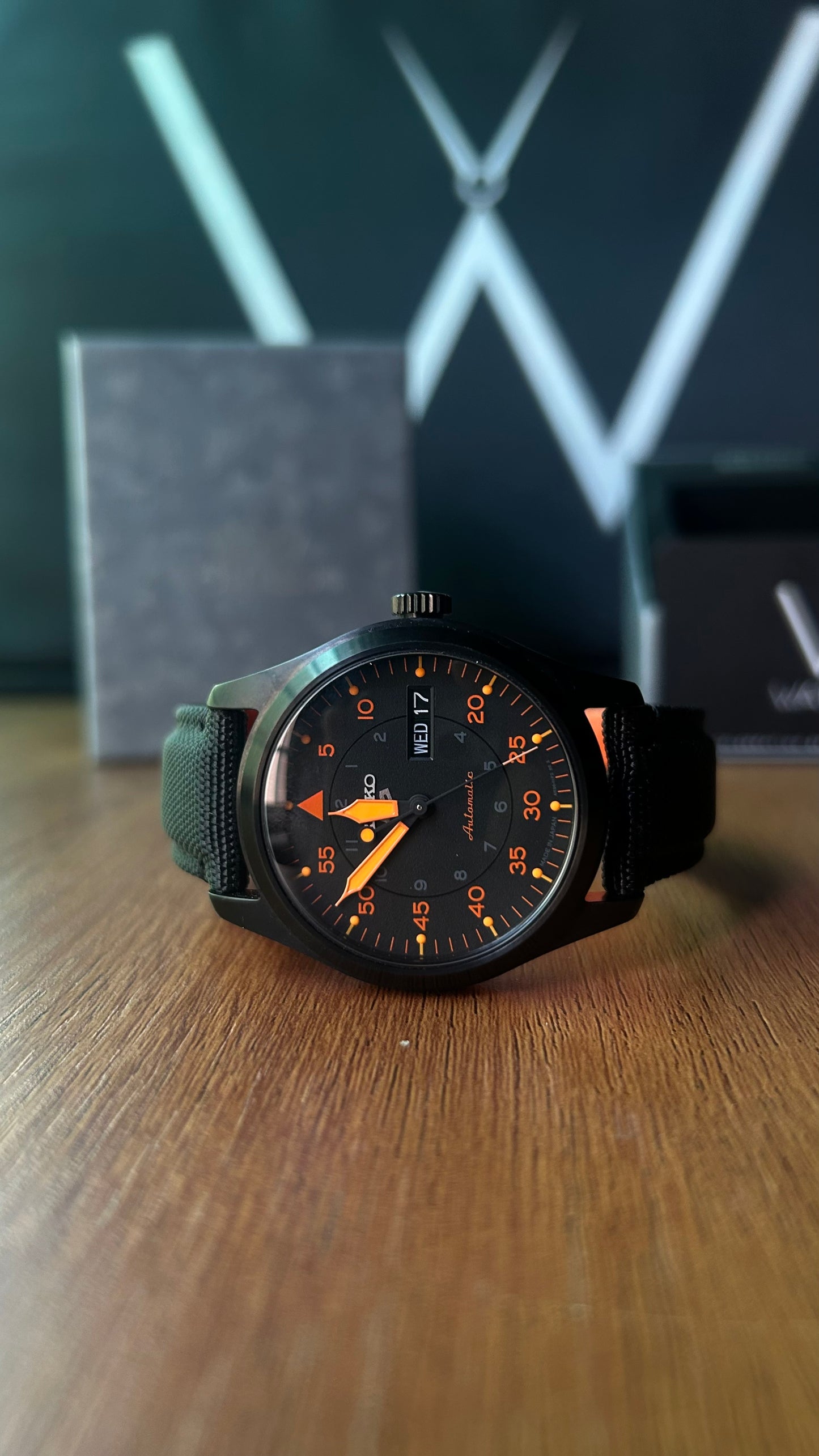 Seiko Orange Lume