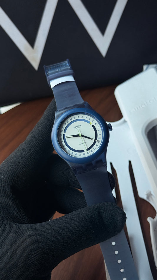 Swatch Sistem 51 Hodinkee Neon