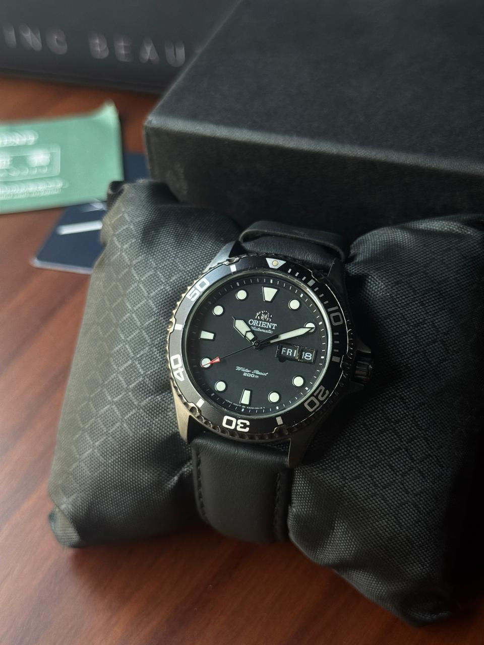 Orient Ray Raven II Black Diver