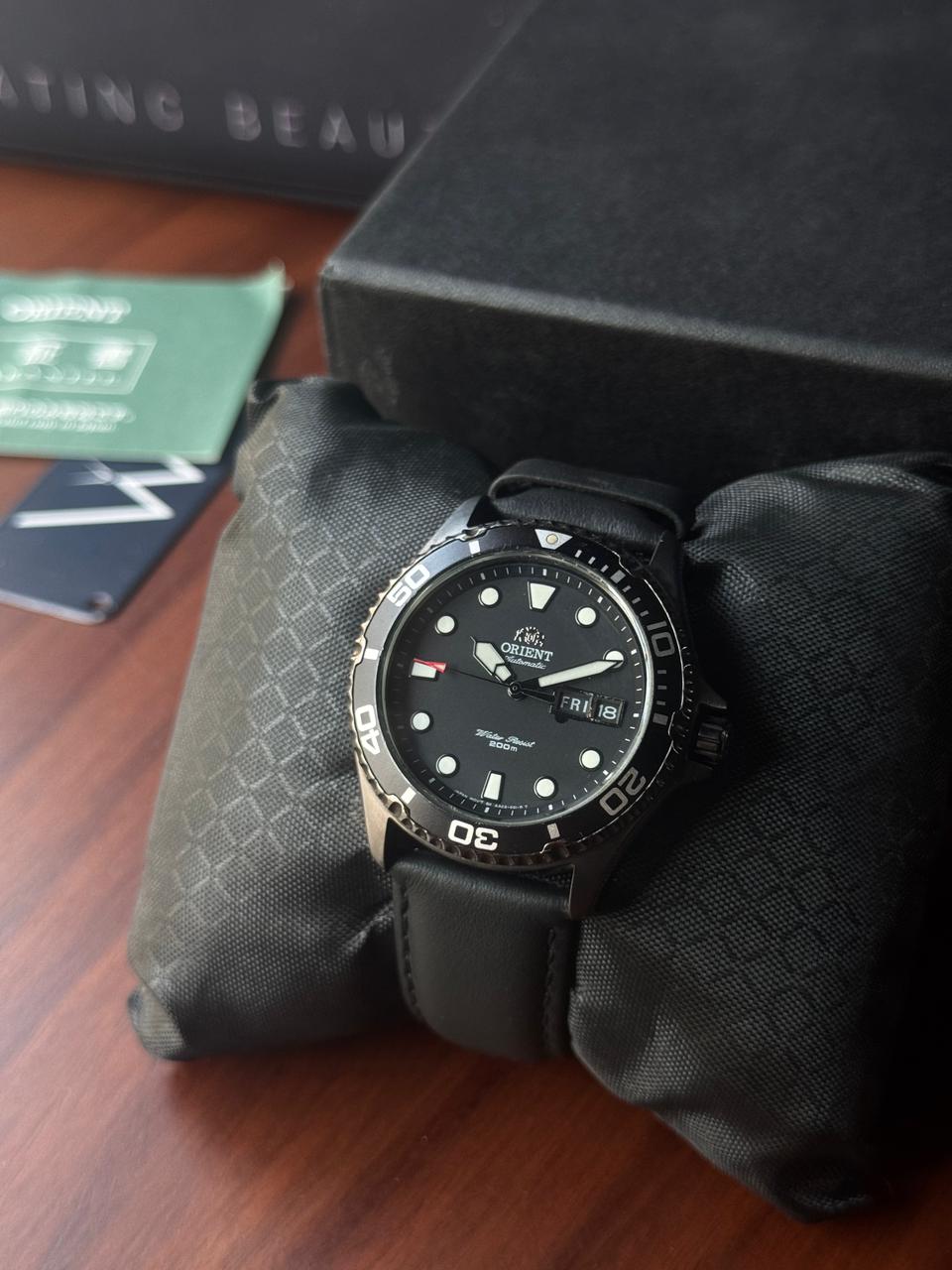 Orient Ray Raven II Black Diver