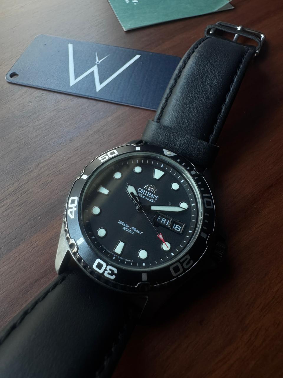 Orient Ray Raven II Black Diver