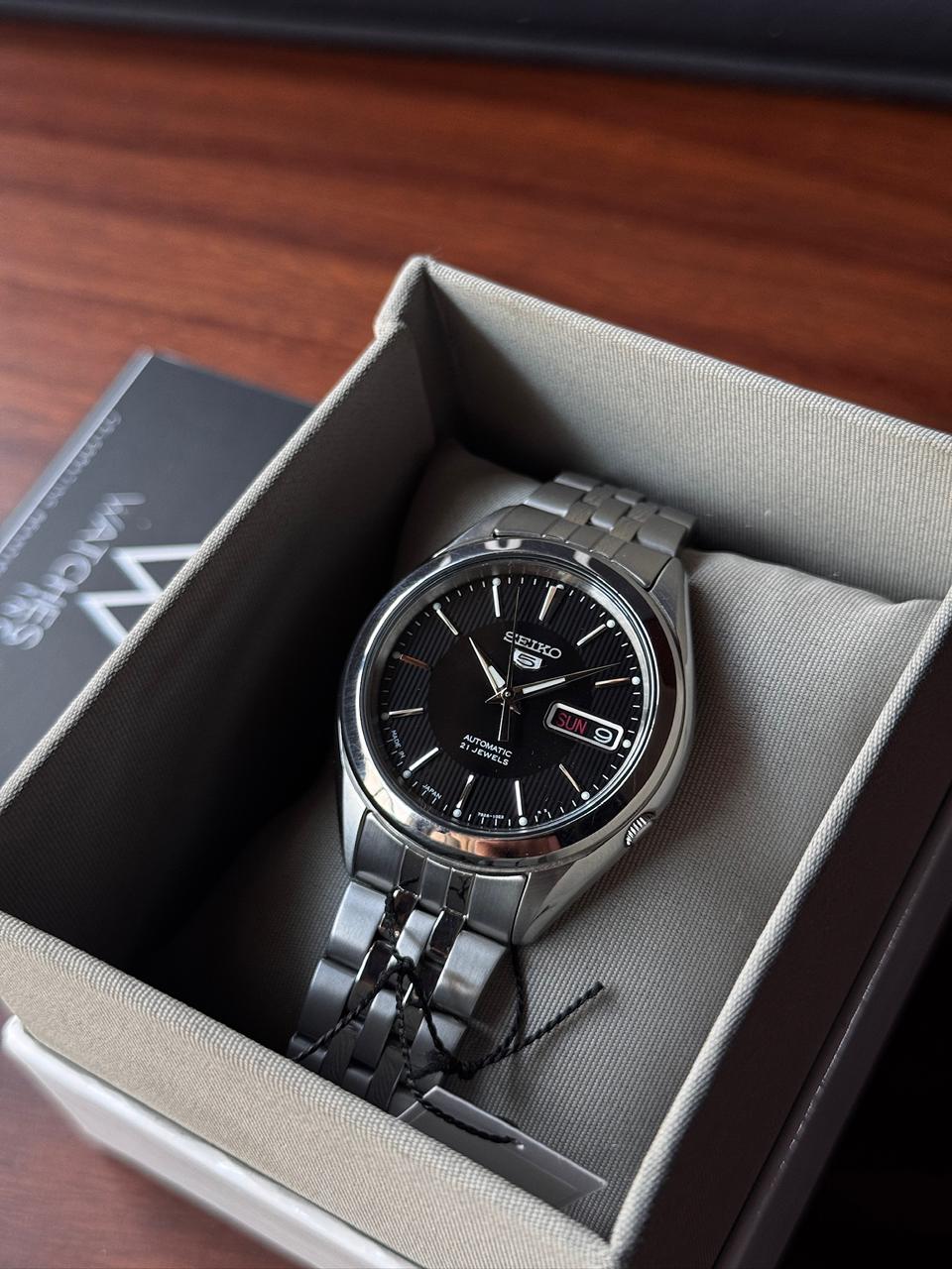 Seiko 5 Black SNKL23J1