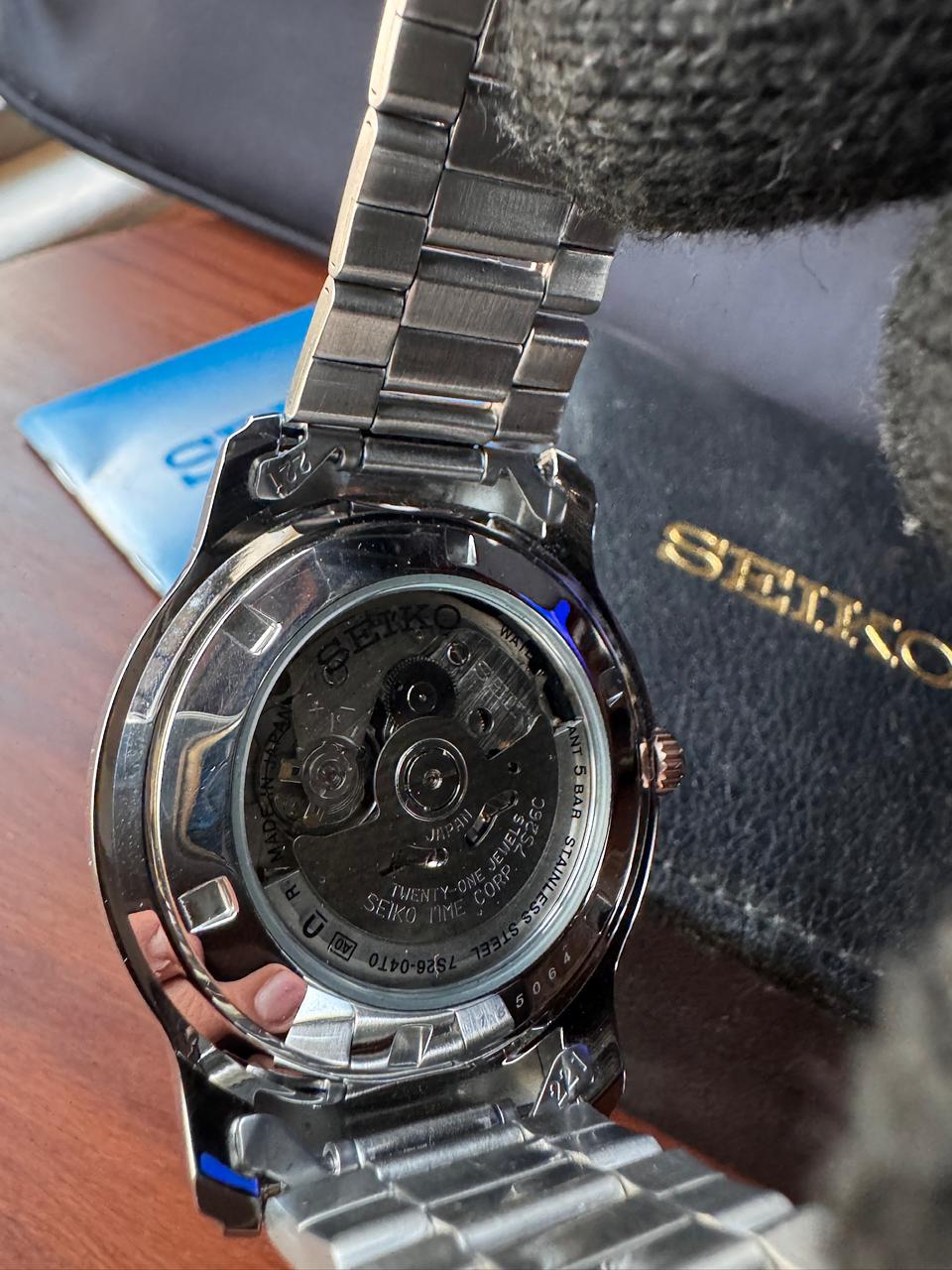 Seiko 5 Black SNKL23J1