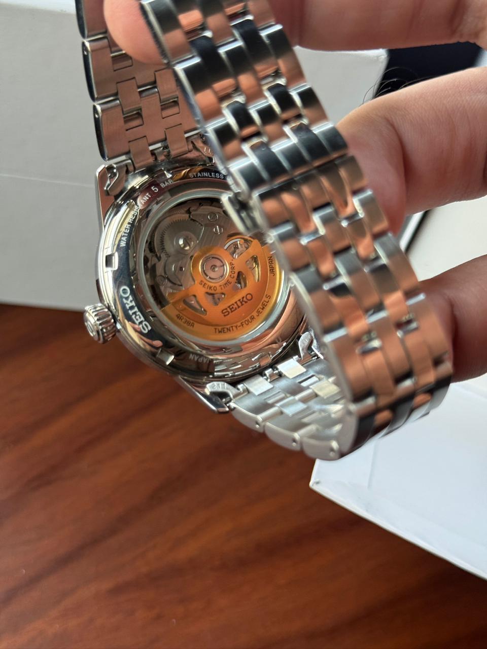 Seiko Blue Open Heart SSA439