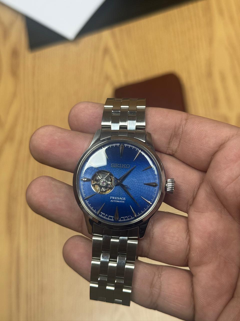 Seiko Blue Open Heart SSA439