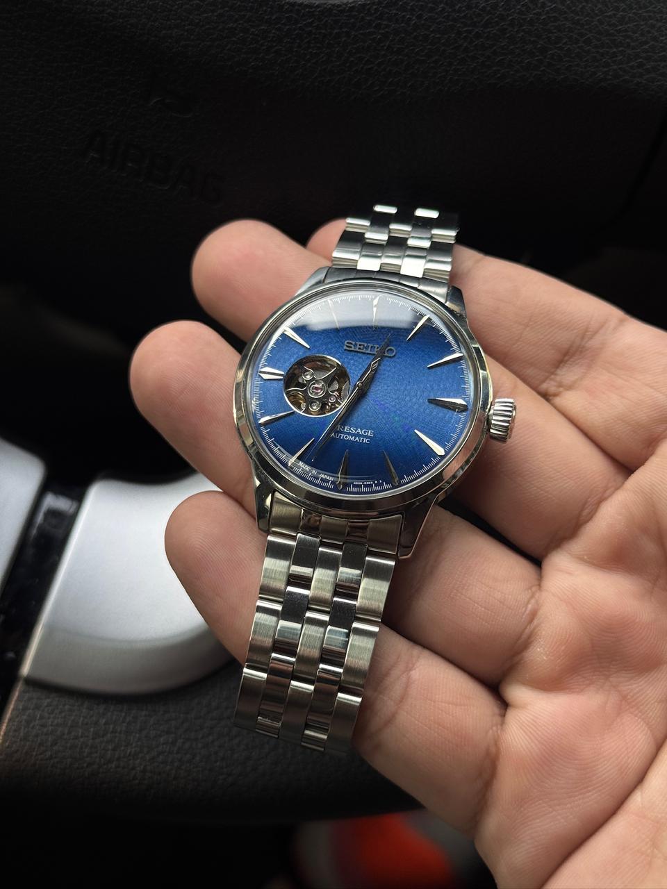Seiko Blue Open Heart SSA439