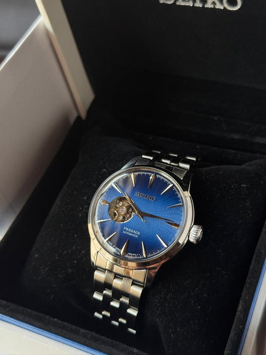 Seiko Blue Open Heart SSA439
