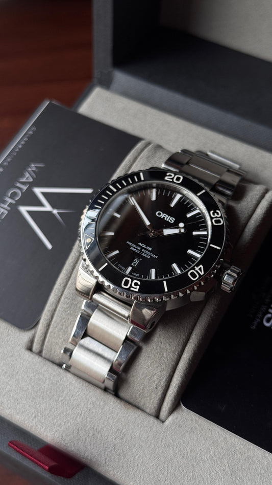 Oris Diver Aquis Black Date 7730