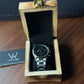 Watches Inc Premium Burnished Pine Watch Box - Single Slot