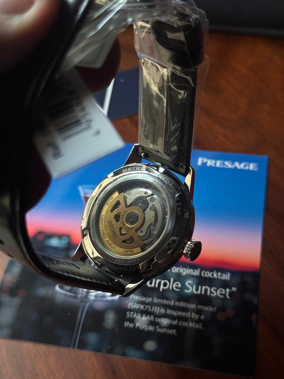 Seiko Presage STAR BAR SRPK75 Limited Edition